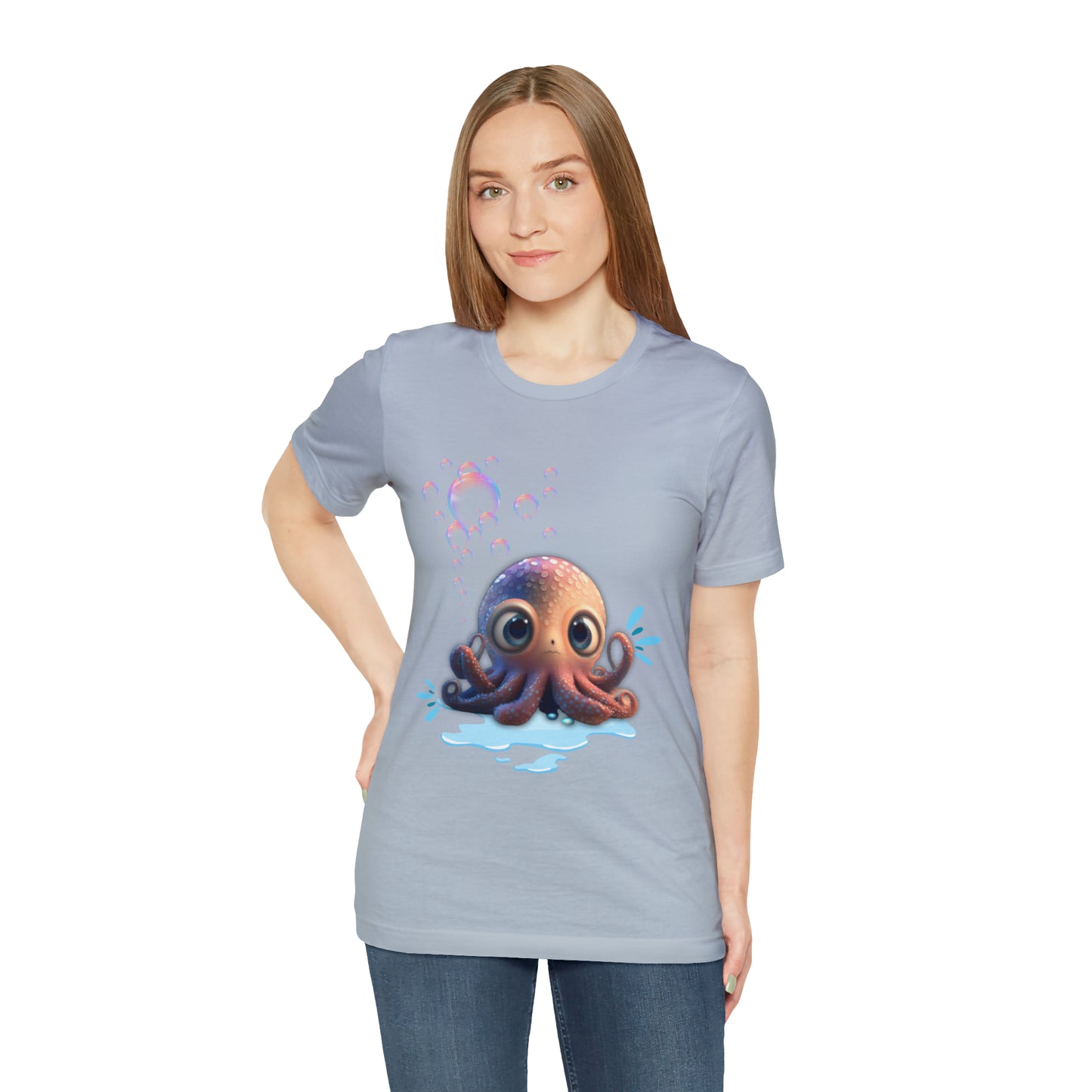 Kawaii Octopus Unisex Jersey Short Sleeve Tee