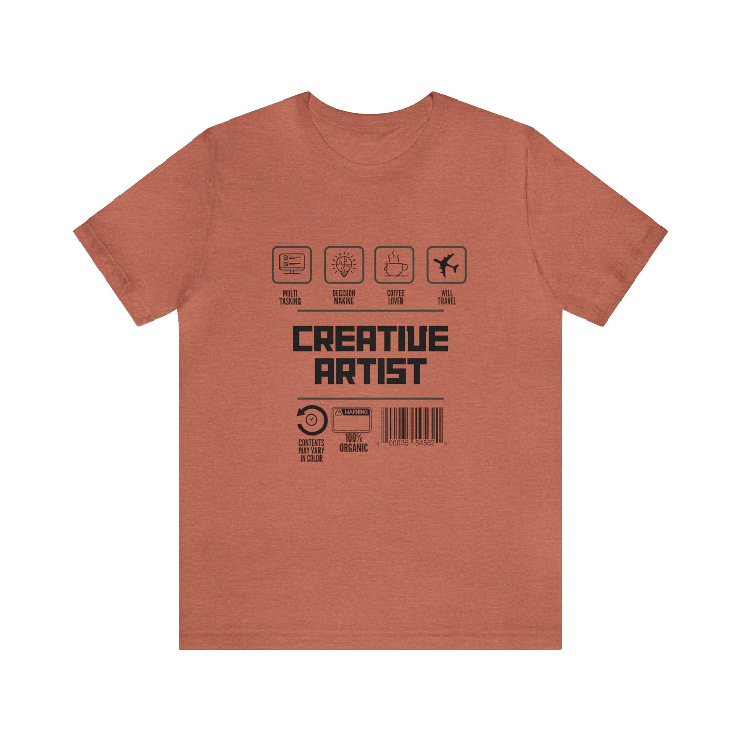 Creative Artist urban streetwear  Unisex Jersey Short Sleeve Tee black text