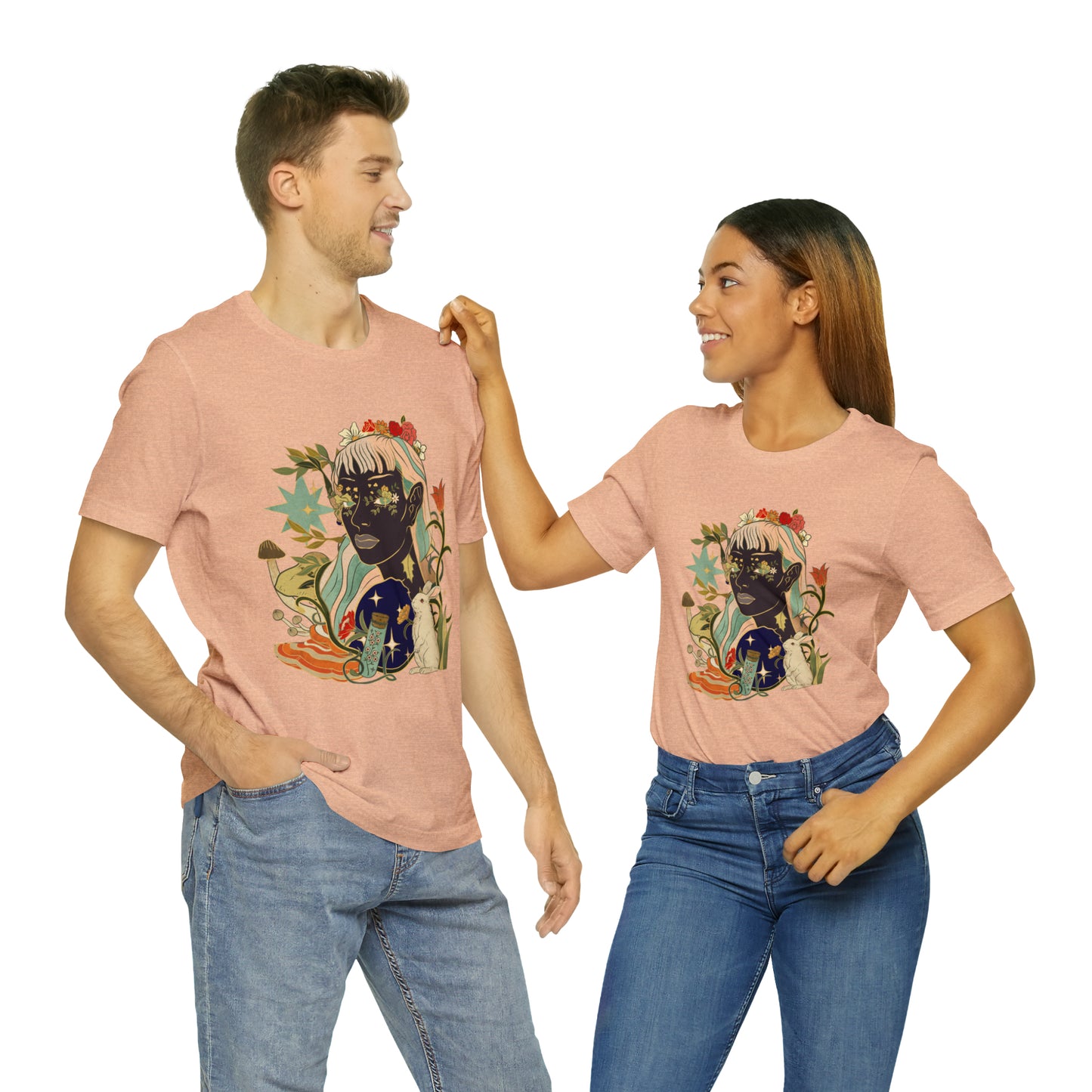 Fairy Vintage cottage Unisex Jersey Short Sleeve Tee