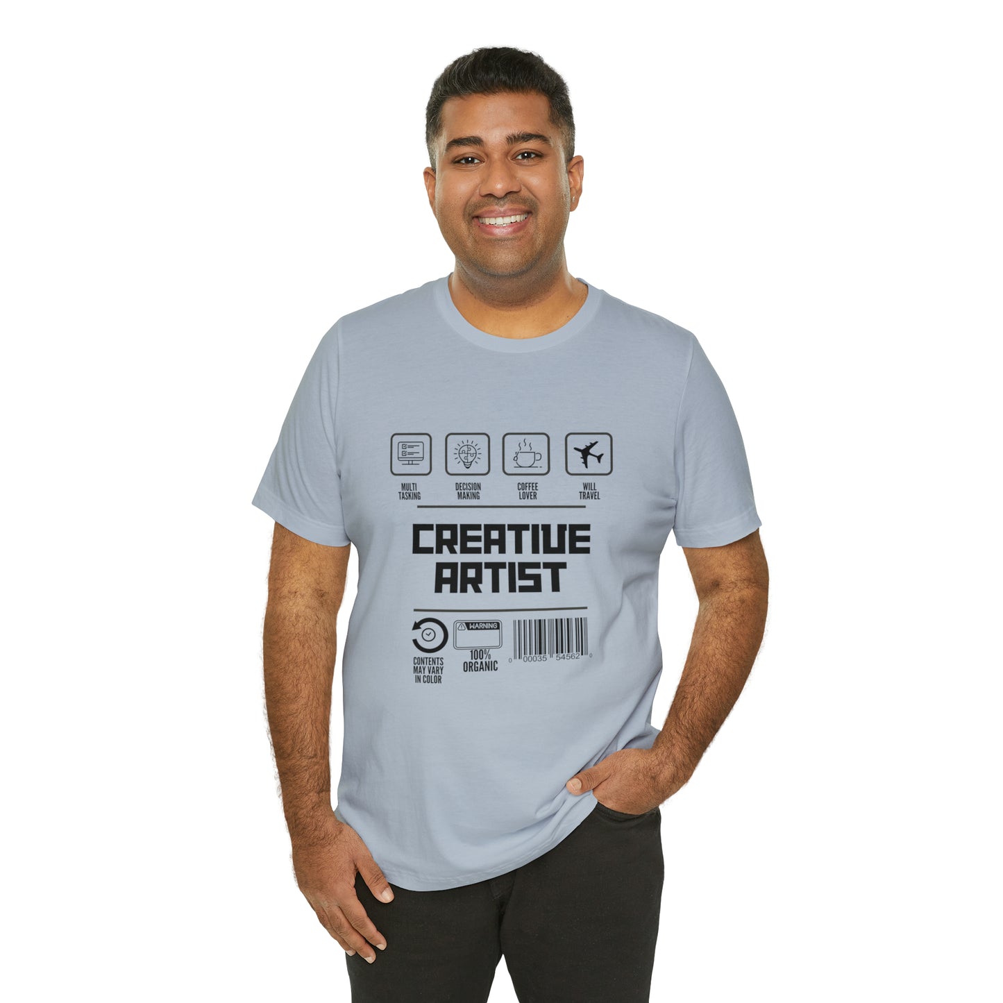 Creative Artist urban streetwear  Unisex Jersey Short Sleeve Tee black text