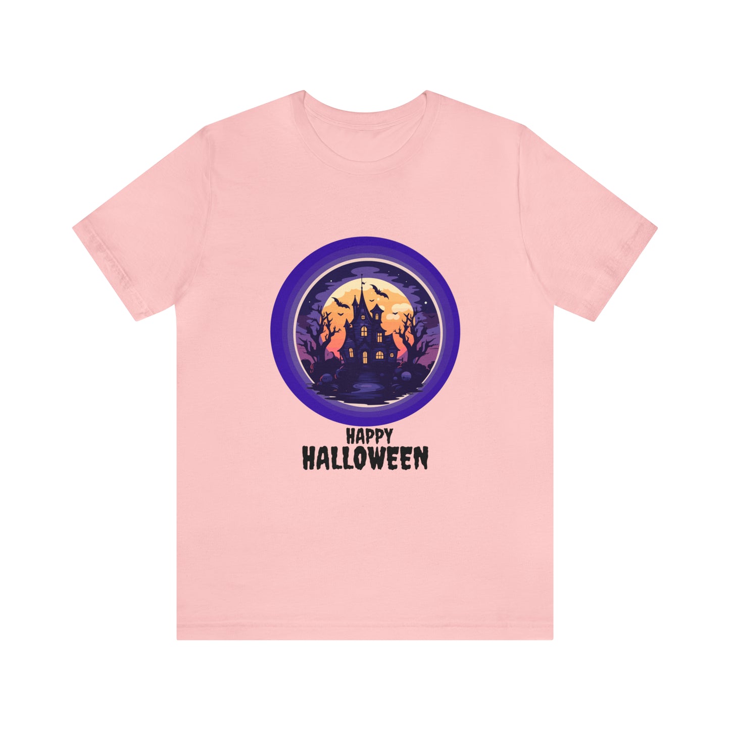 Halloween haunted house Unisex Jersey Short Sleeve Tee