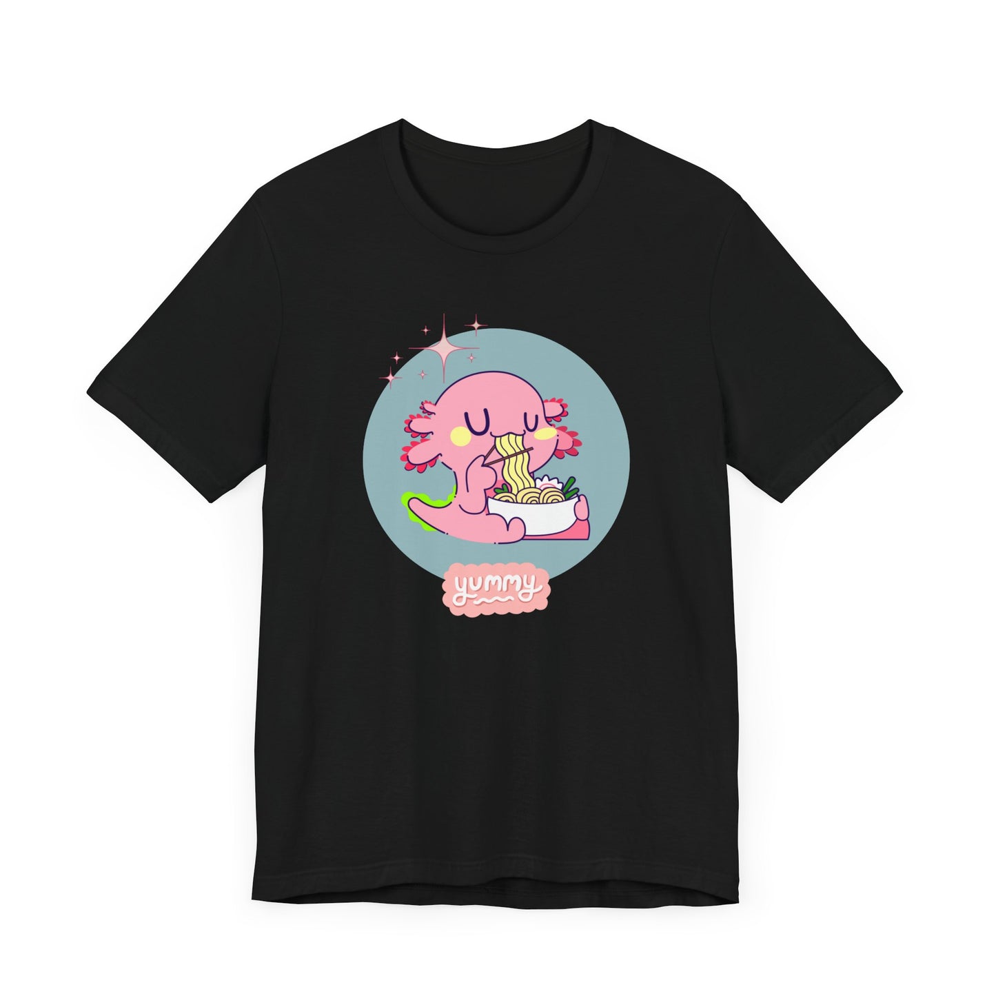 Kawaii Axolotl Ramen Unisex Jersey Short Sleeve Tee