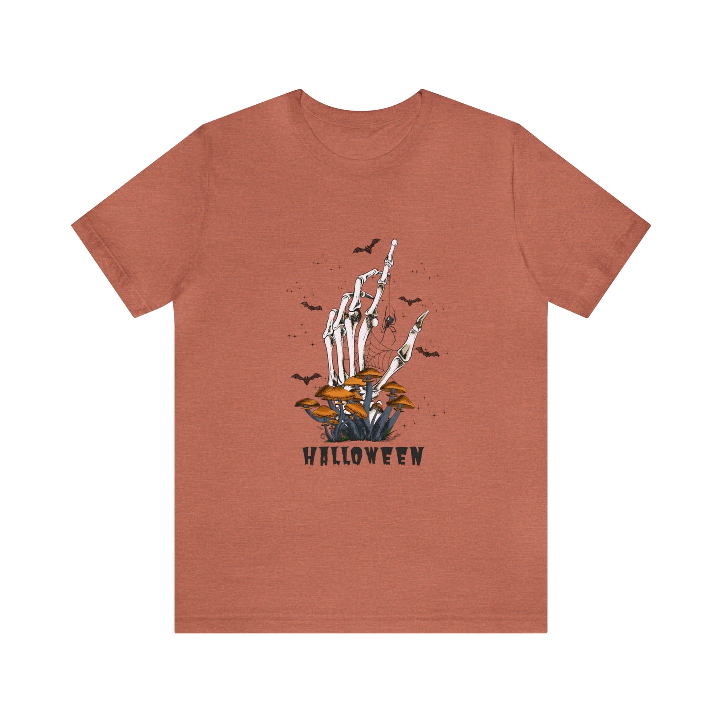 Halloween hand mushrooms Unisex Jersey Short Sleeve Tee