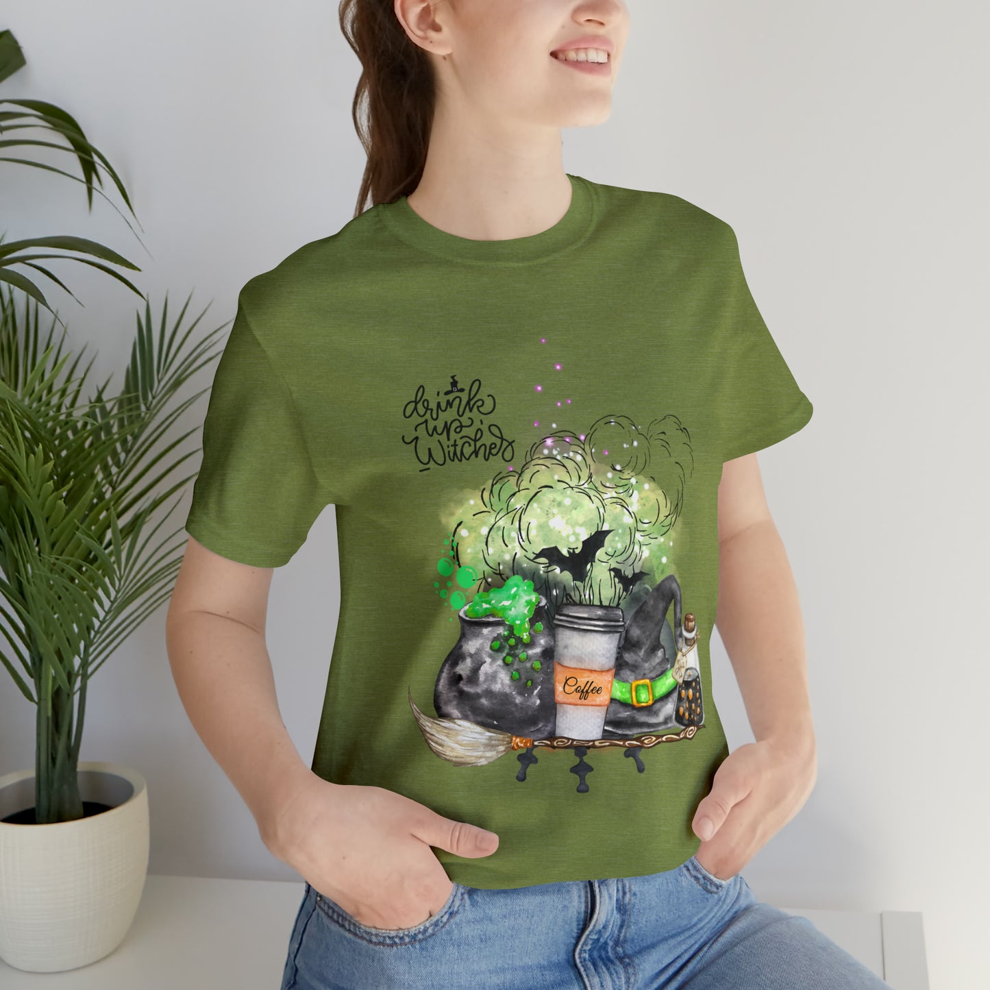 Halloween Witch Unisex Jersey Short Sleeve Tee