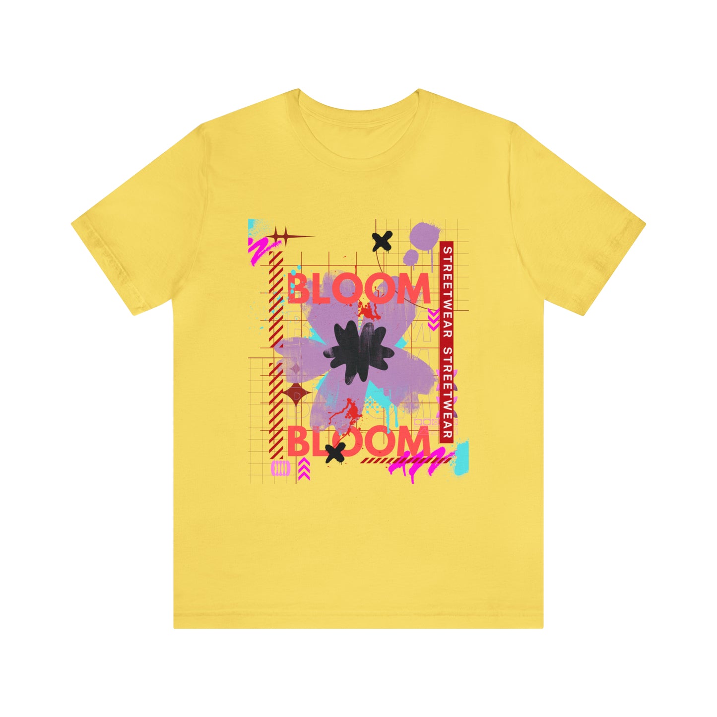 Bloom flower streetwear urban Unisex Jersey Short Sleeve Tee