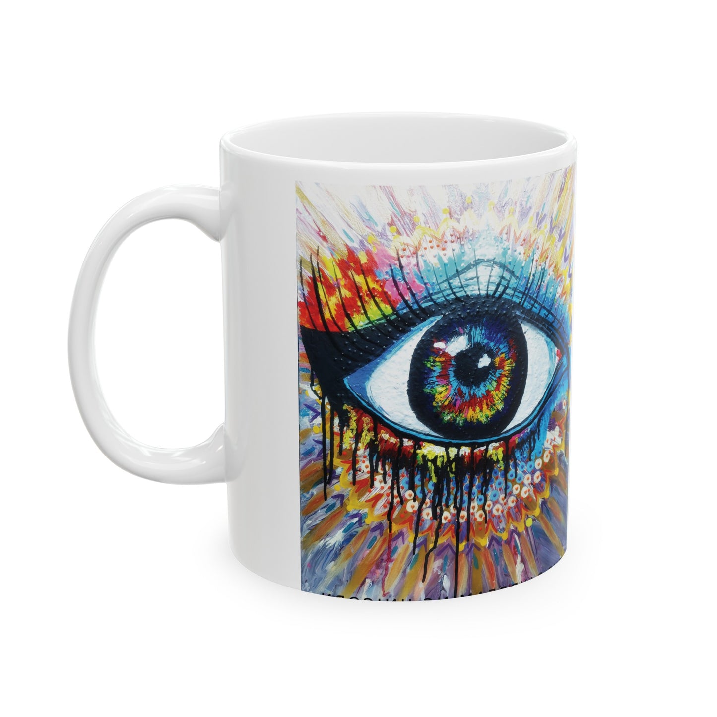 Ceramic Mug, (11oz, 15oz) Artwork Eye of the Soul