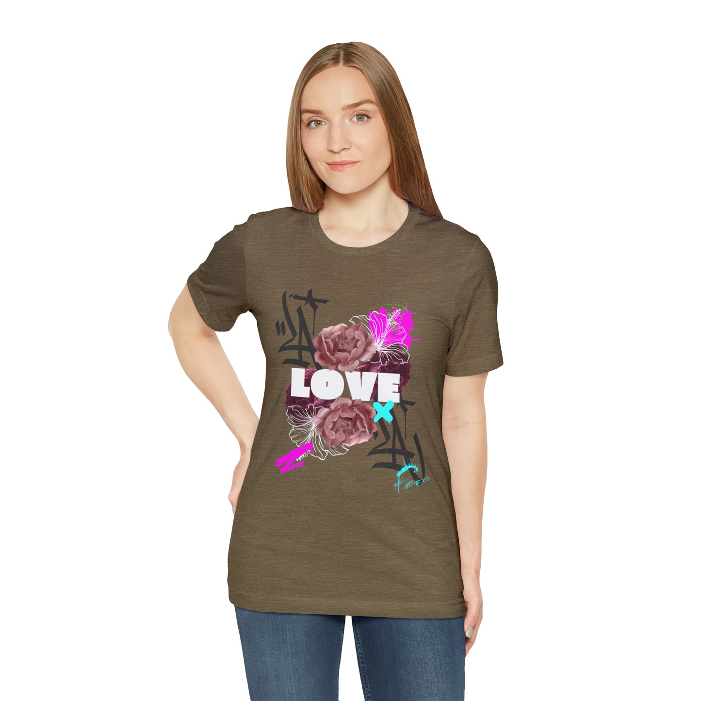 Love Urban streetwear Unisex Jersey Short Sleeve Tee