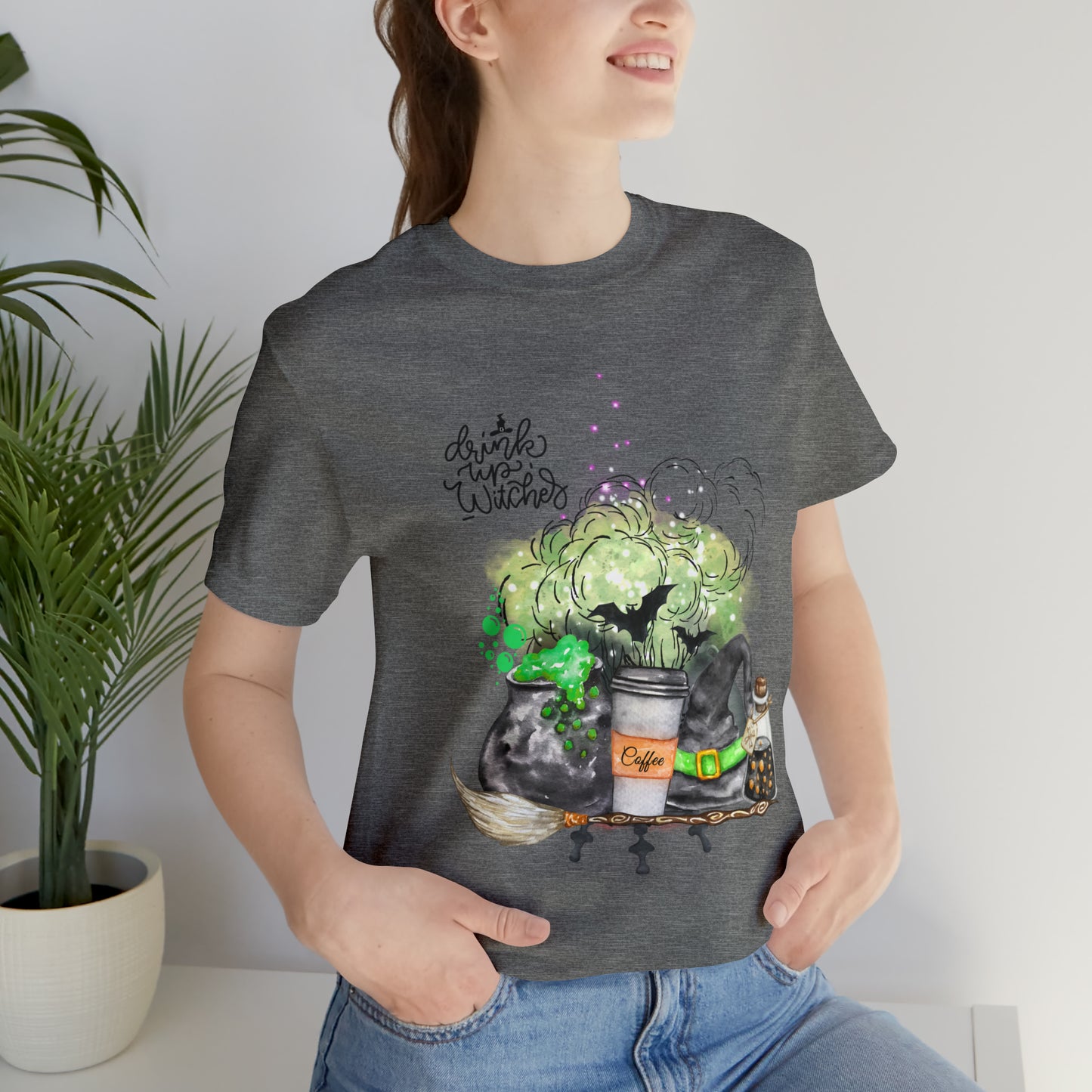 Halloween Witch Unisex Jersey Short Sleeve Tee