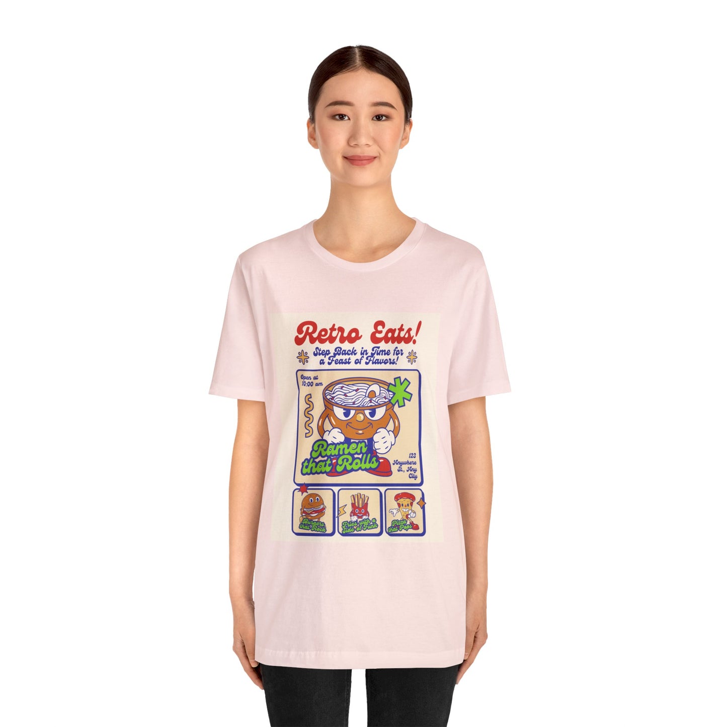 Retro eats Unisex Jersey Short Sleeve Tee