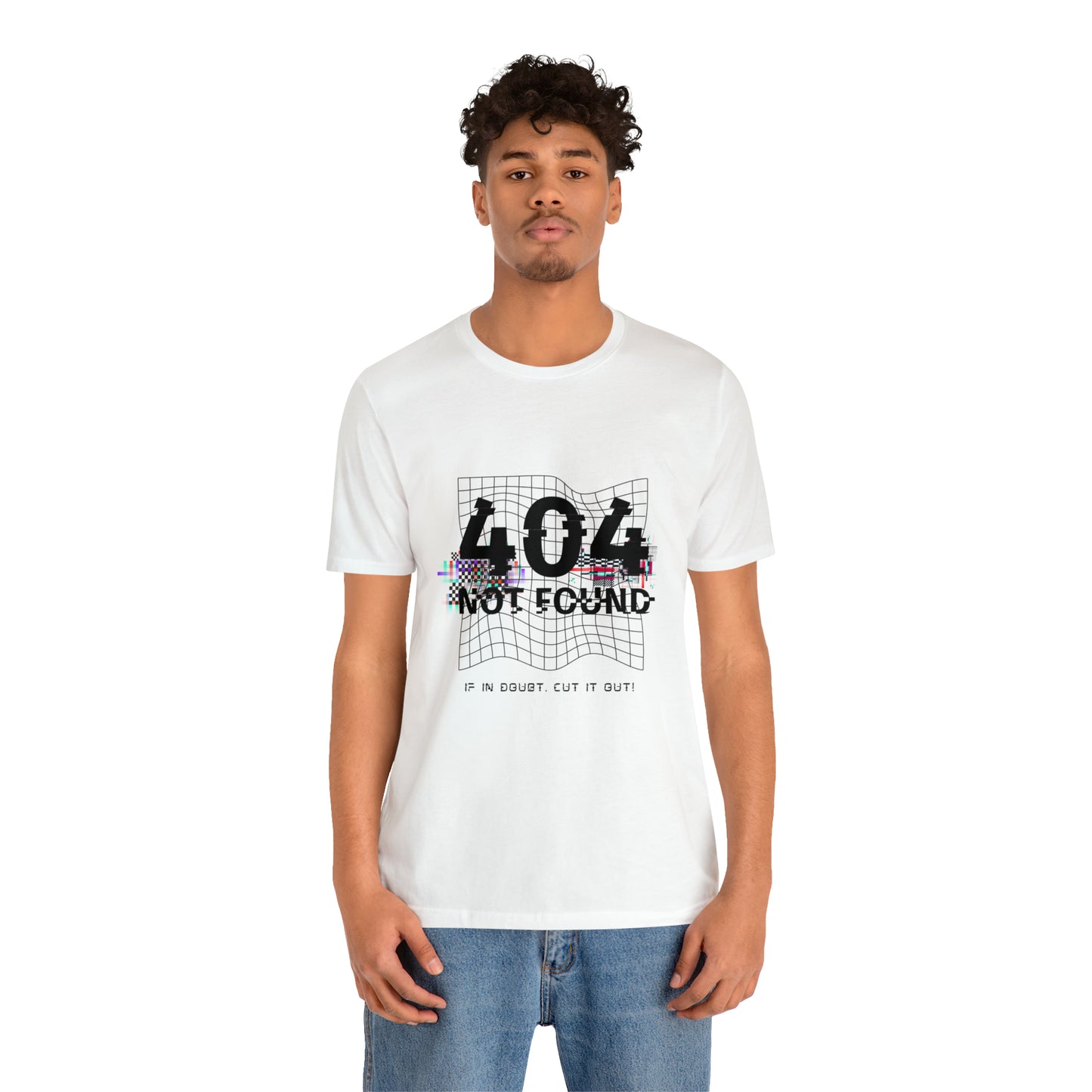 404 Not found Unisex Jersey Short Sleeve Tee