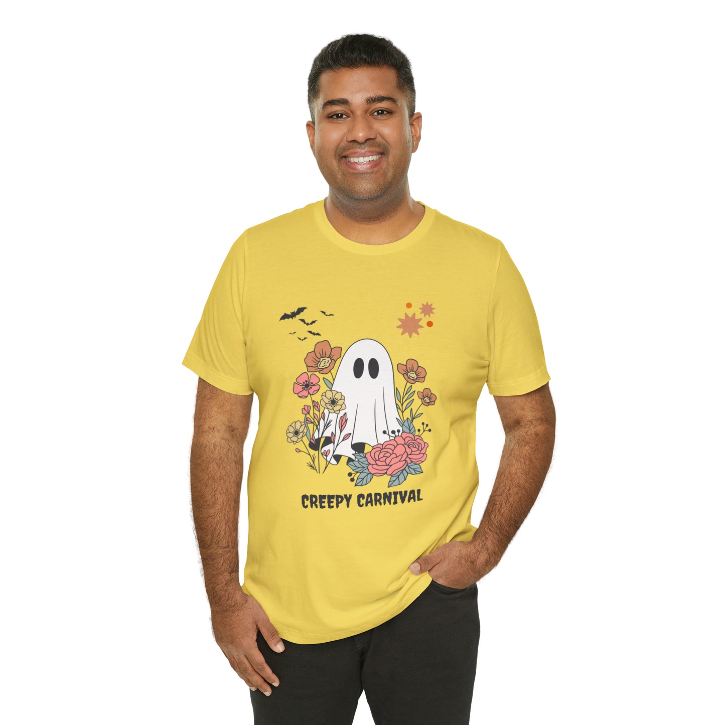 Halloween creepy carnival Unisex Jersey Short Sleeve Tee