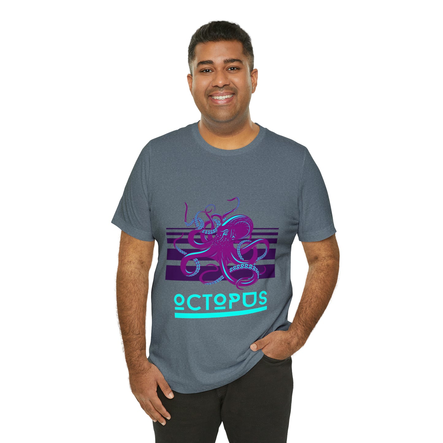 Octopus retro Unisex Jersey Short Sleeve Tee