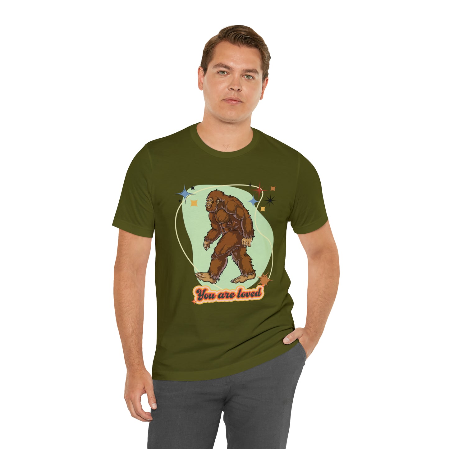 Bigfoot You are loved Unisex Jersey Short Sleeve Tee