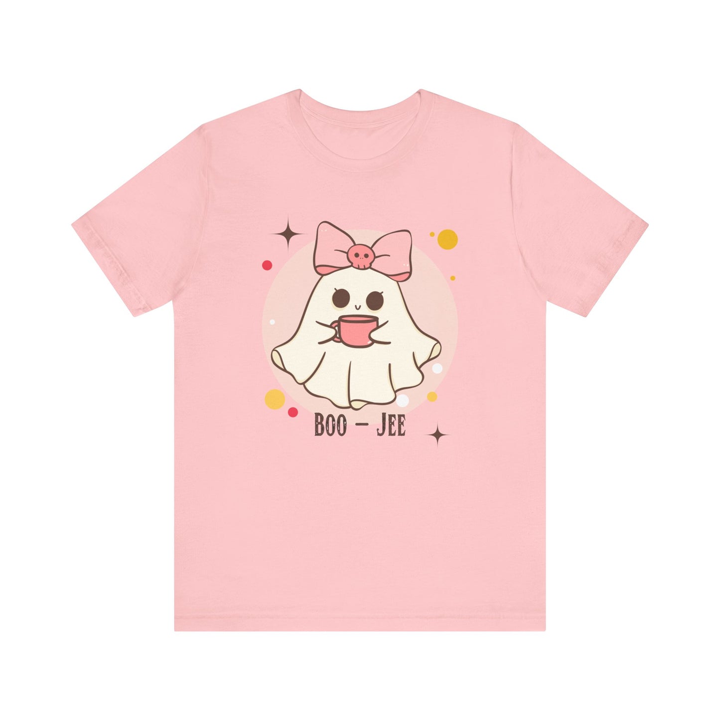 Kawaii coffee ghost Unisex Jersey Short Sleeve Tee