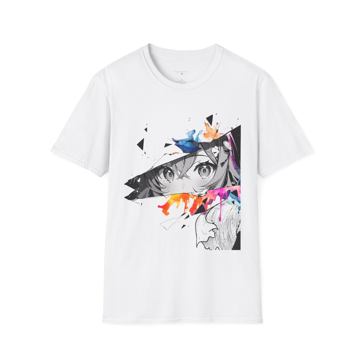 Anime girl Unisex Softstyle T-Shirt