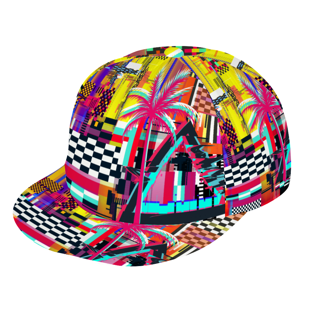 Retro NeonTropical  All Over Print Unisex Adjustable Trucker Hat