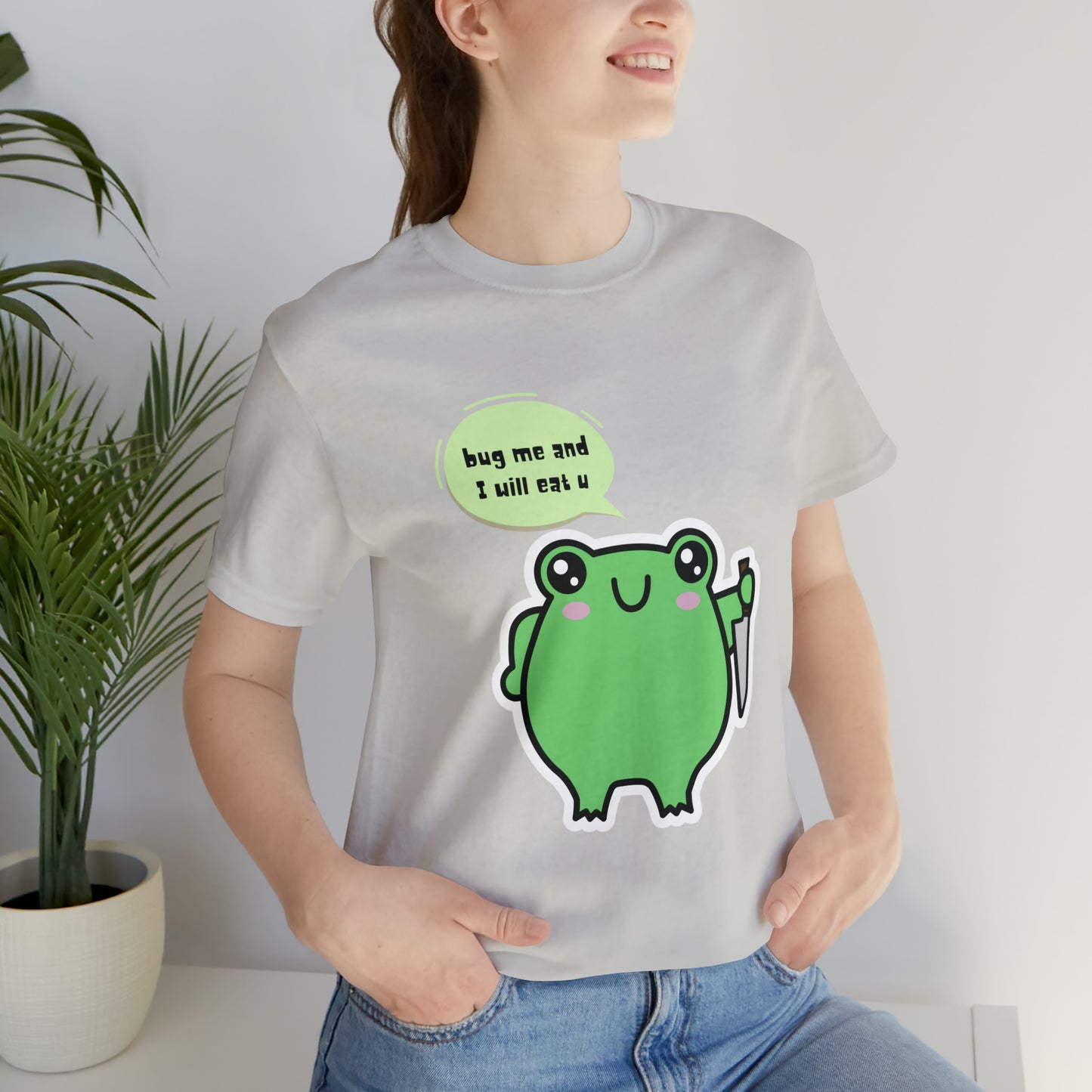 Frog kawaii cute Unisex Jersey Short Sleeve Tee