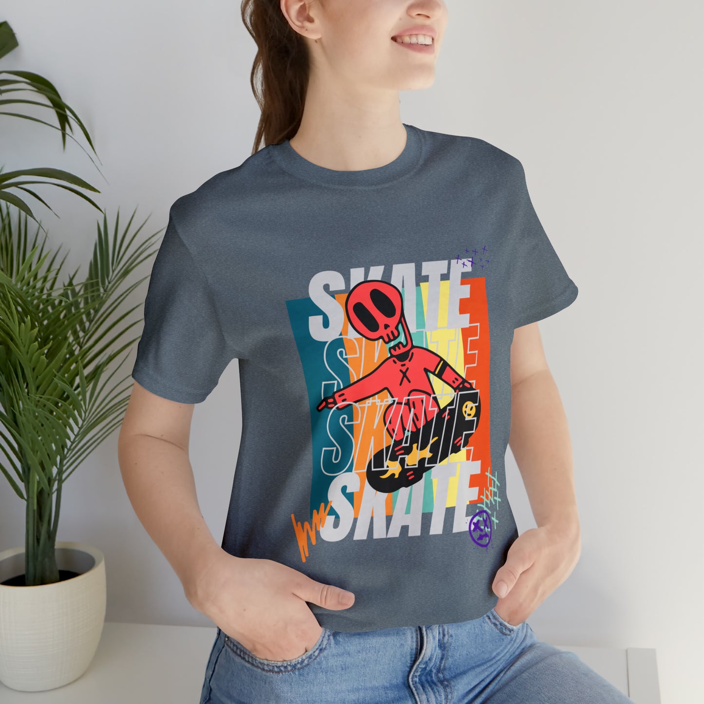 Skate Urban streetwear Unisex Jersey Short Sleeve Tee