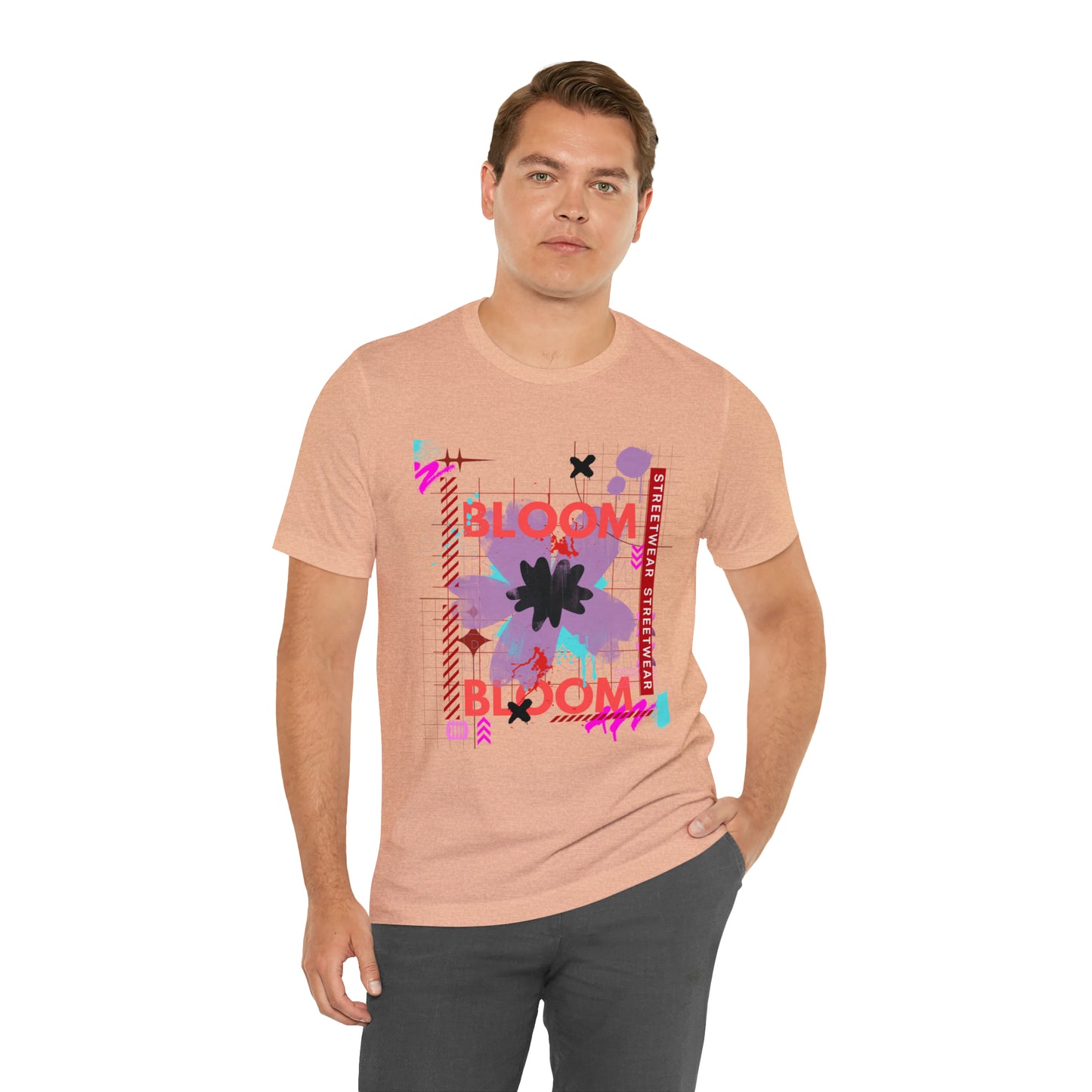 Bloom flower streetwear urban Unisex Jersey Short Sleeve Tee