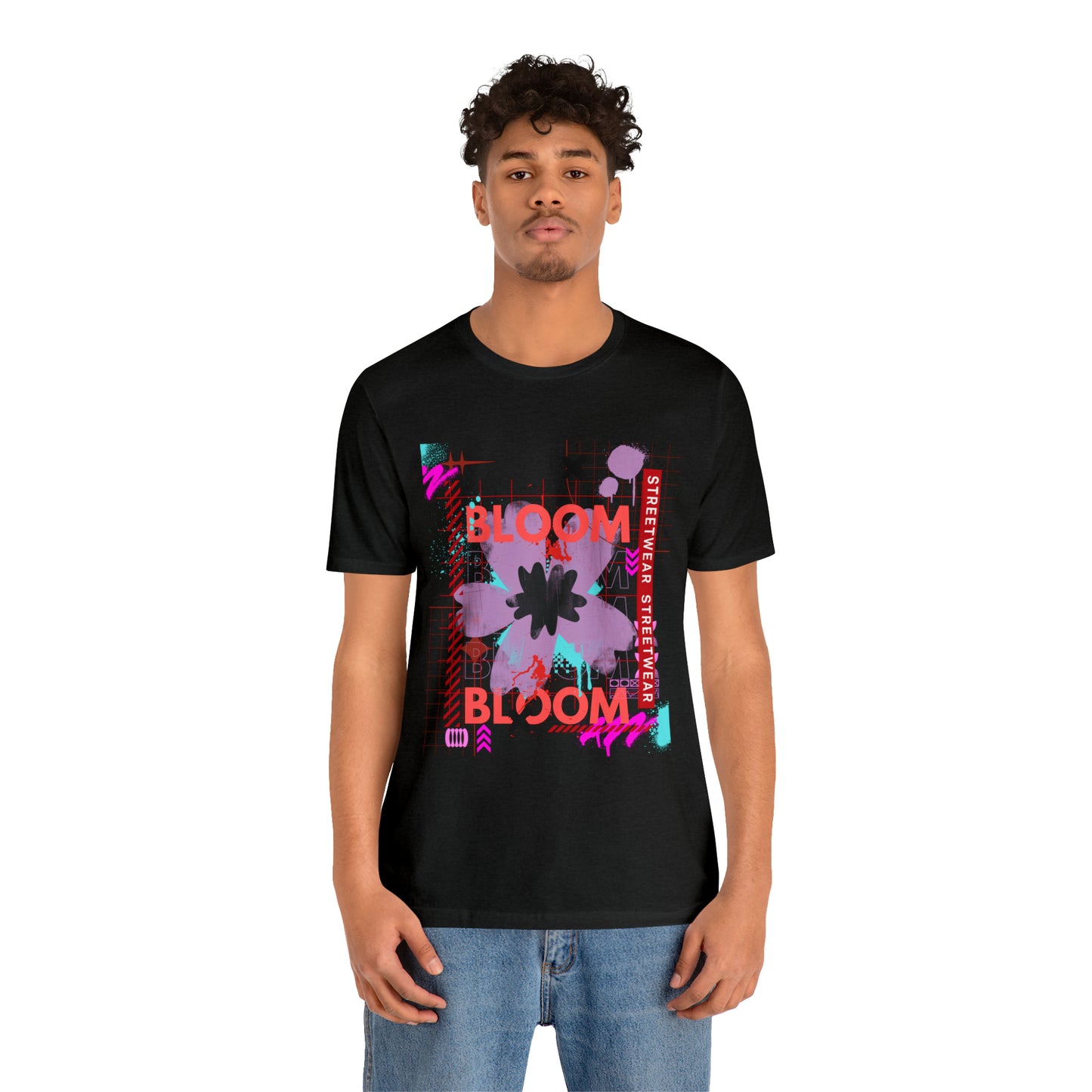 Bloom flower streetwear urban Unisex Jersey Short Sleeve Tee