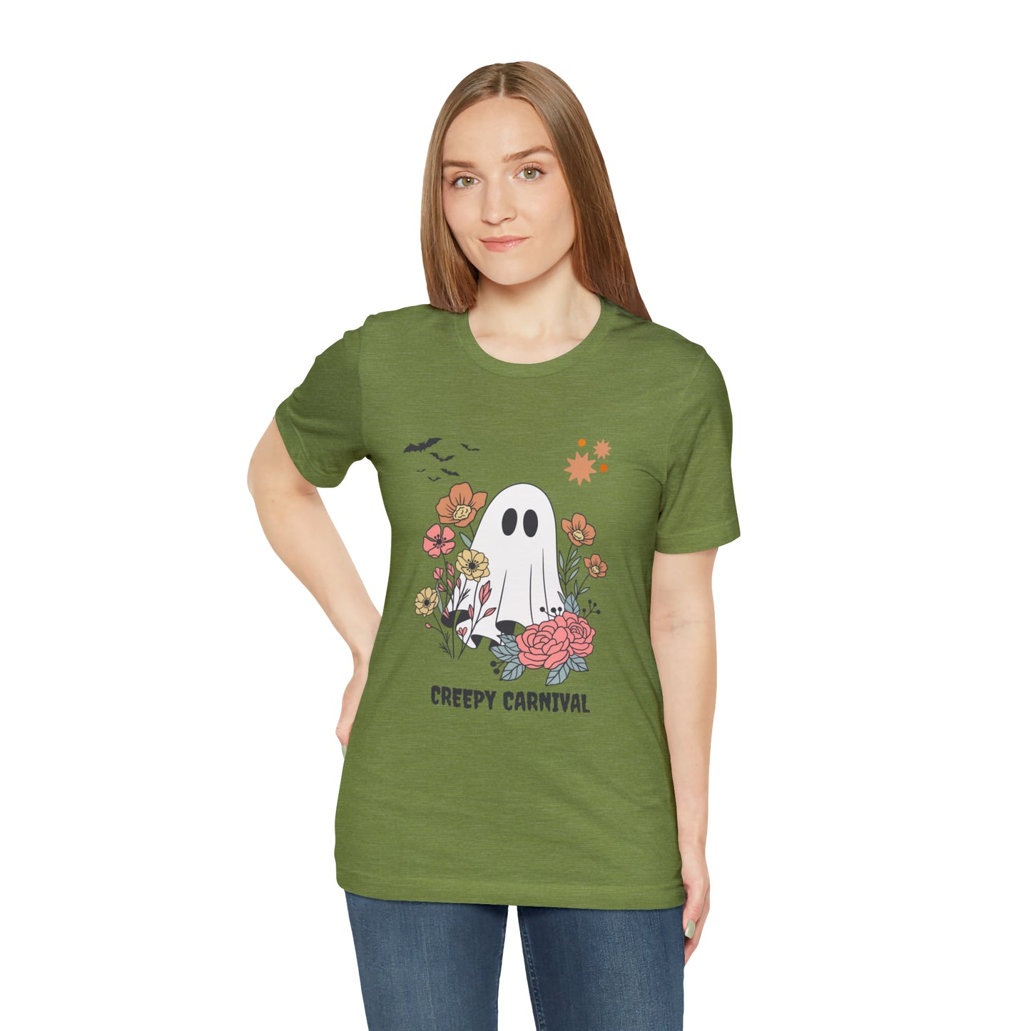 Halloween creepy carnival Unisex Jersey Short Sleeve Tee