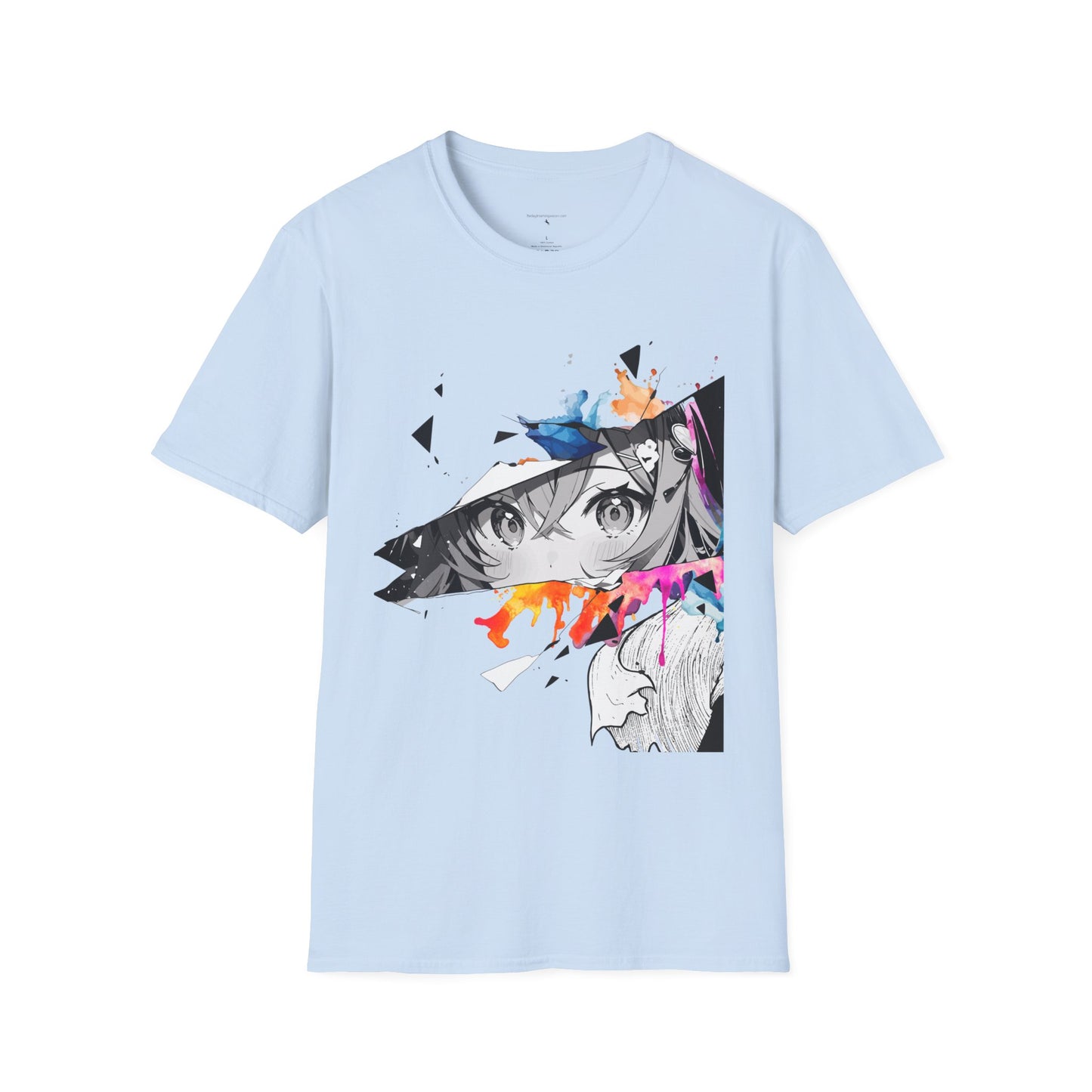 Anime girl Unisex Softstyle T-Shirt