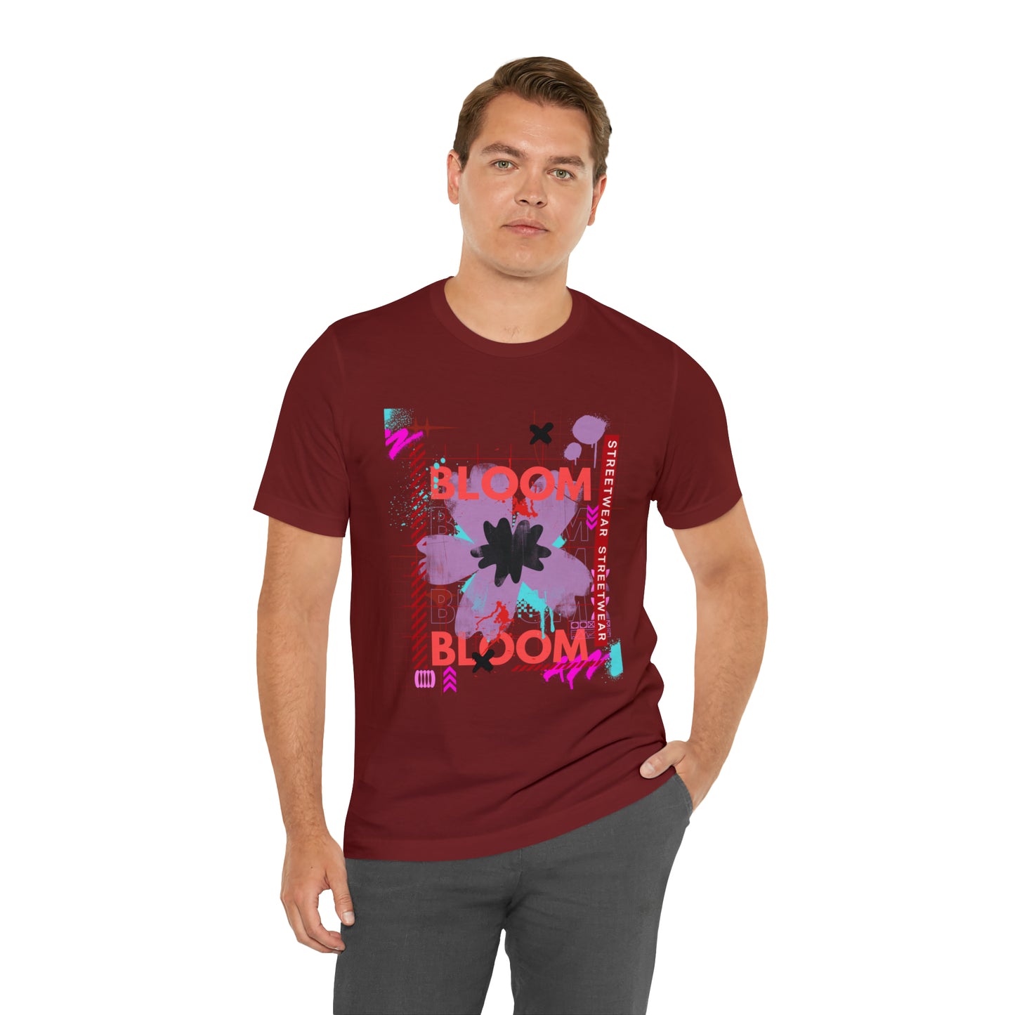 Bloom flower streetwear urban Unisex Jersey Short Sleeve Tee