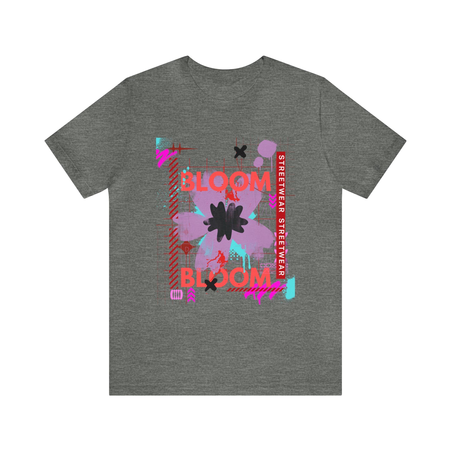 Bloom flower streetwear urban Unisex Jersey Short Sleeve Tee