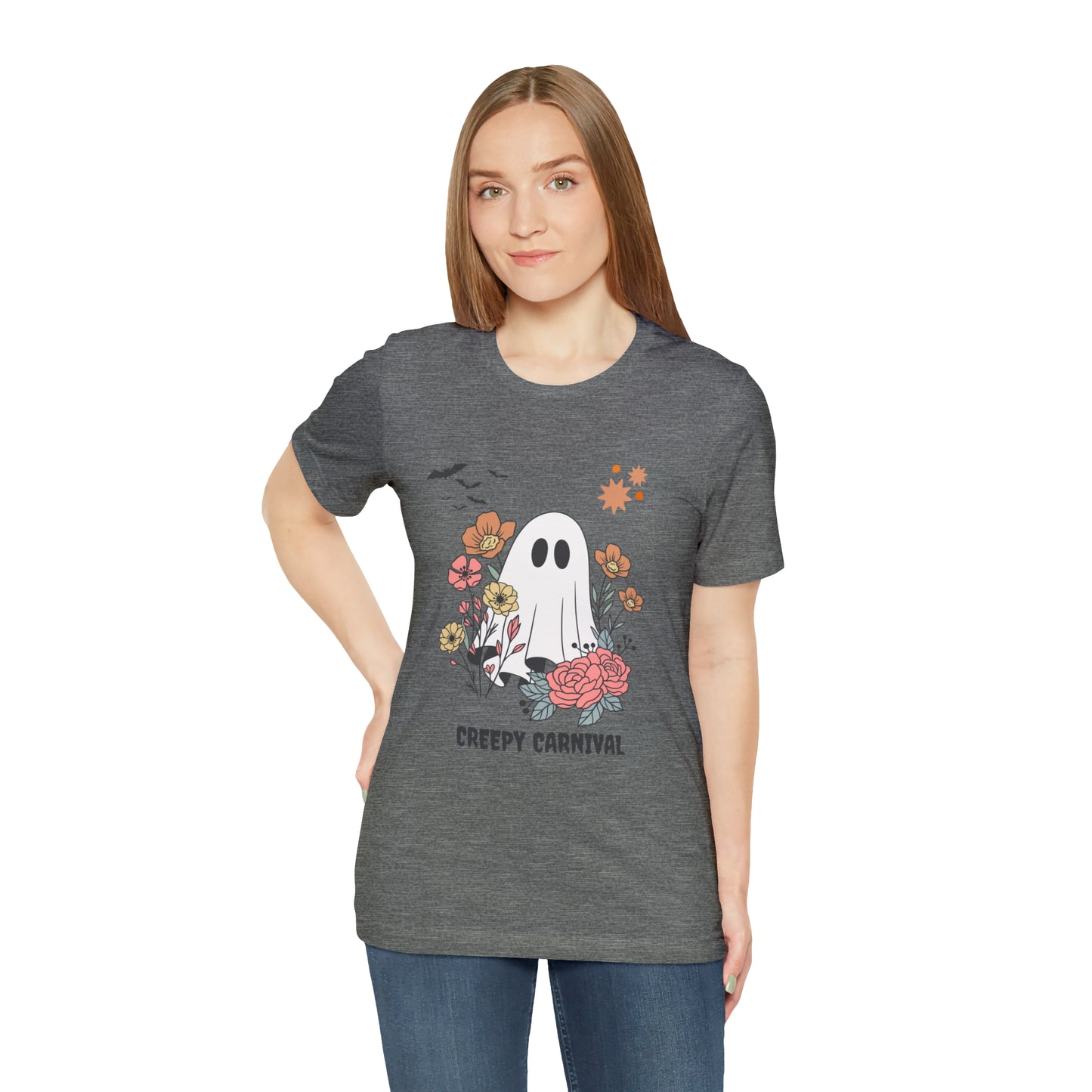 Halloween creepy carnival Unisex Jersey Short Sleeve Tee