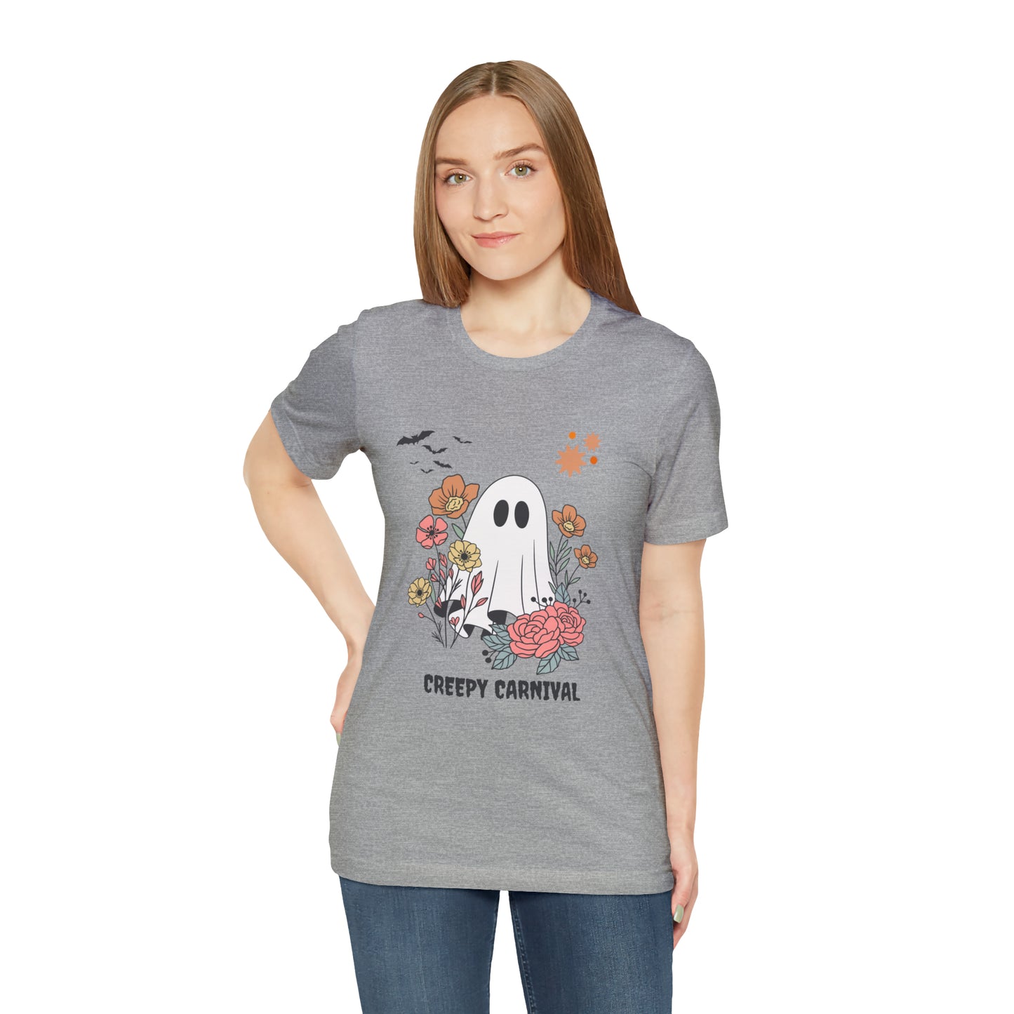 Halloween creepy carnival Unisex Jersey Short Sleeve Tee