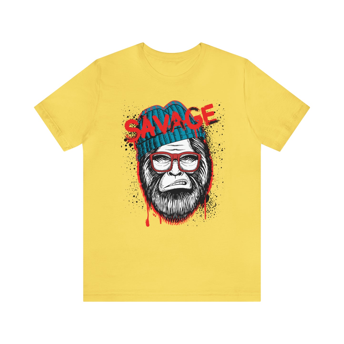 Bigfoot Savage graffiti urban Unisex Jersey Short Sleeve Tee