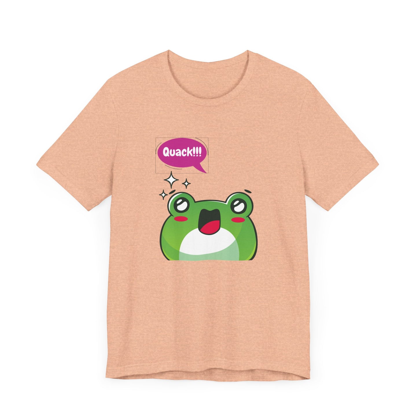 Kawaii Frog Quack Unisex Jersey Short Sleeve Tee