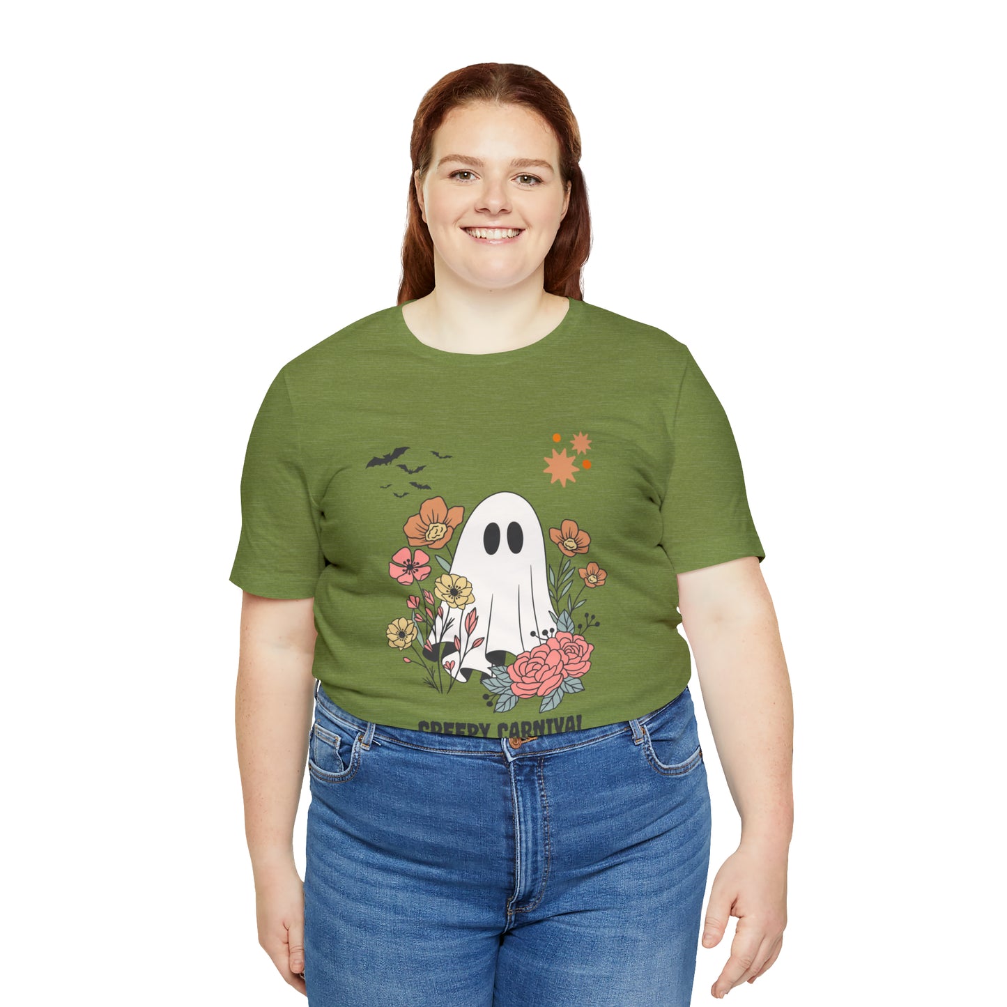 Halloween creepy carnival Unisex Jersey Short Sleeve Tee