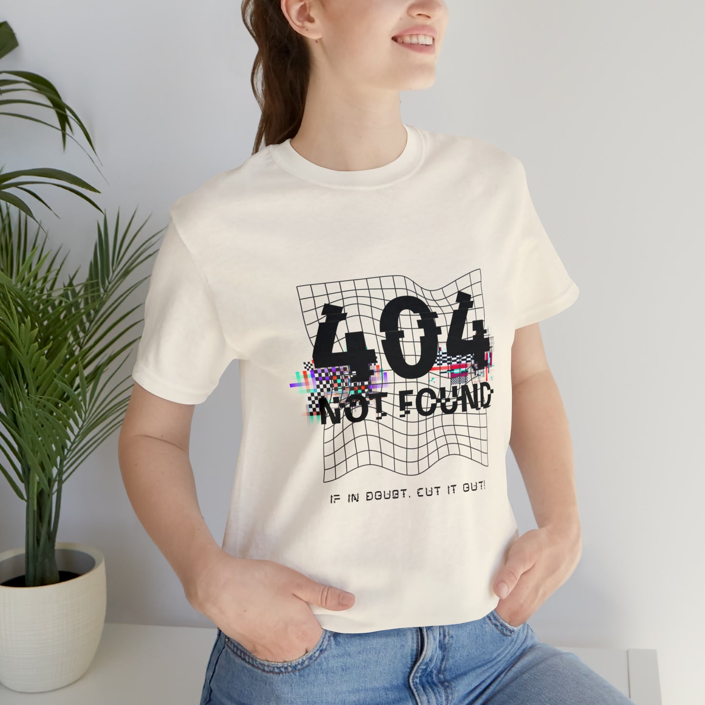 404 Not found Unisex Jersey Short Sleeve Tee