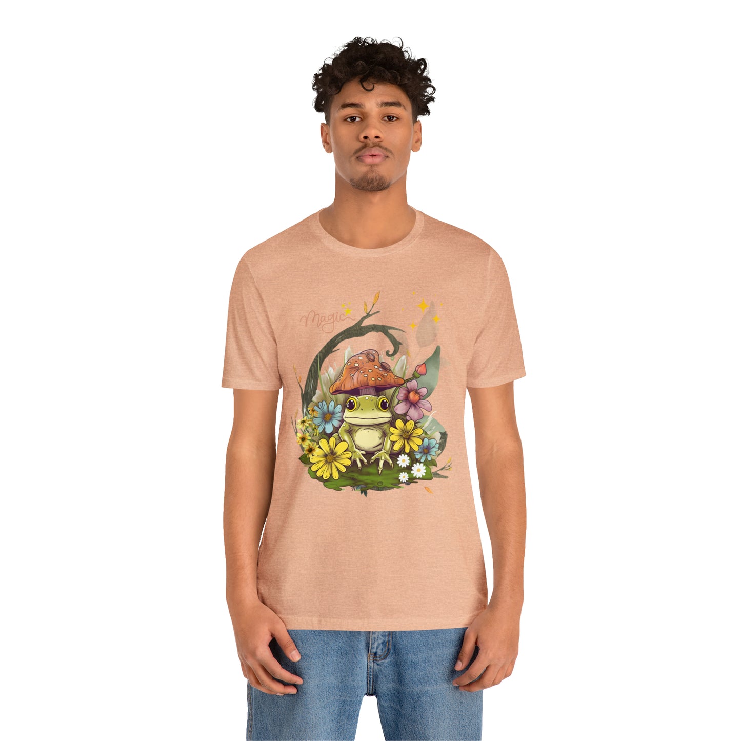 Frog magic kawaii cute Unisex Jersey Short Sleeve Tee