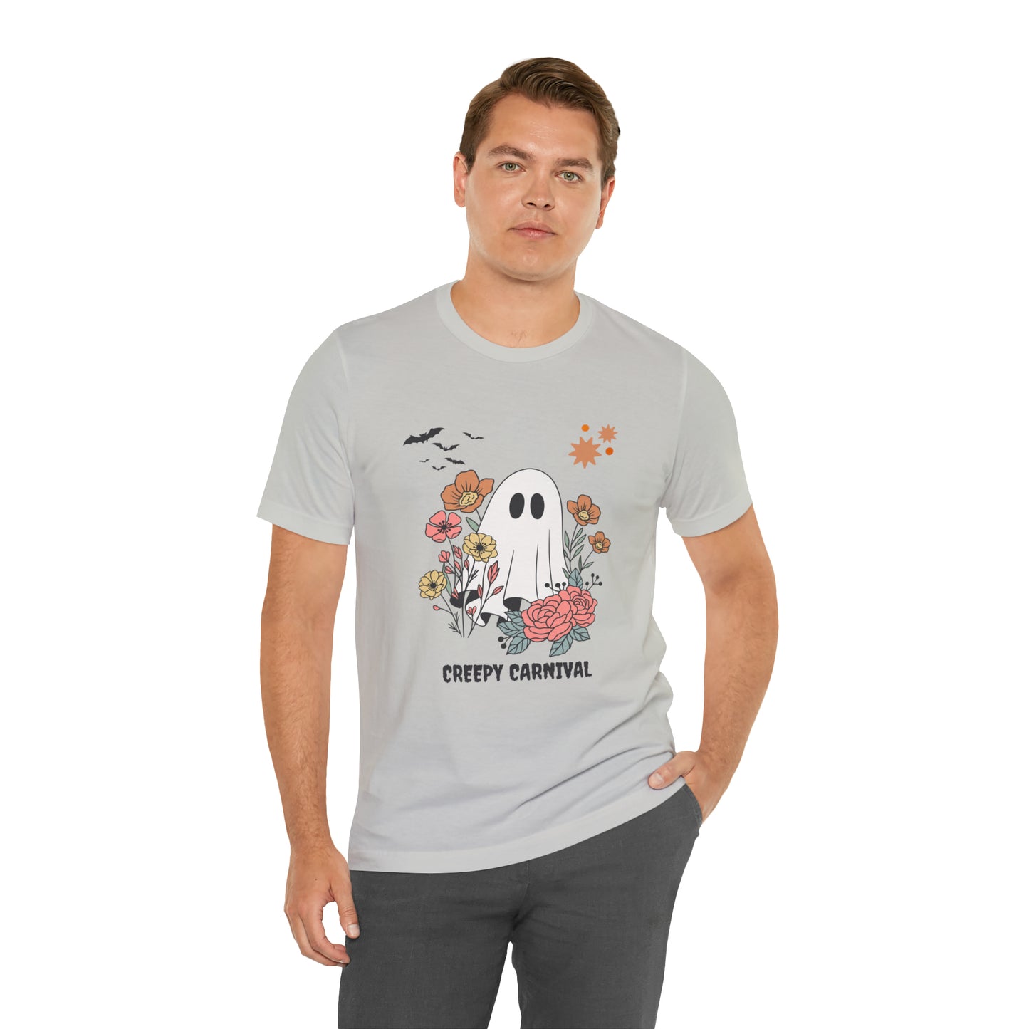 Halloween creepy carnival Unisex Jersey Short Sleeve Tee