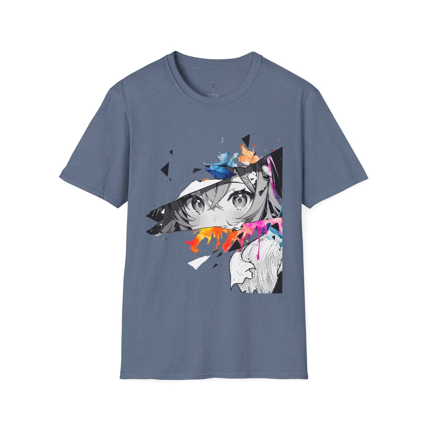 Anime girl Unisex Softstyle T-Shirt