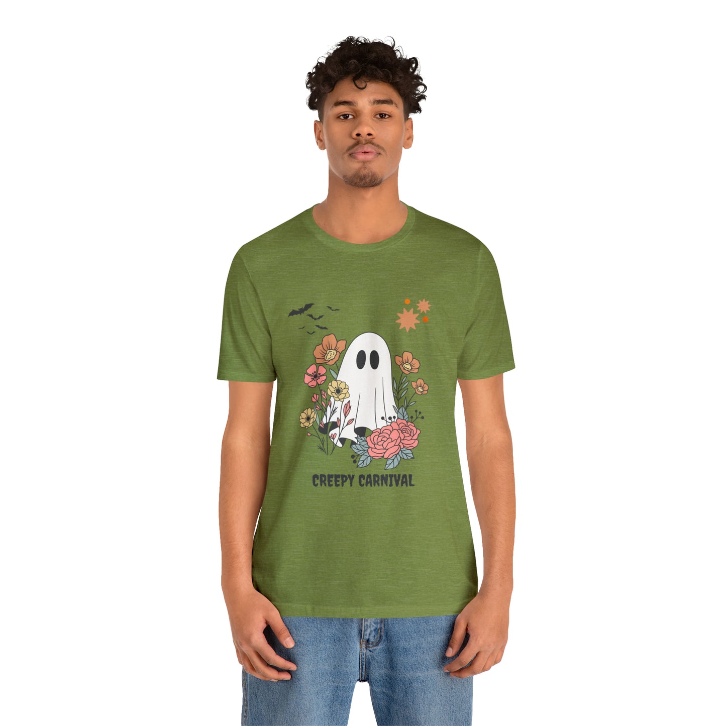 Halloween creepy carnival Unisex Jersey Short Sleeve Tee