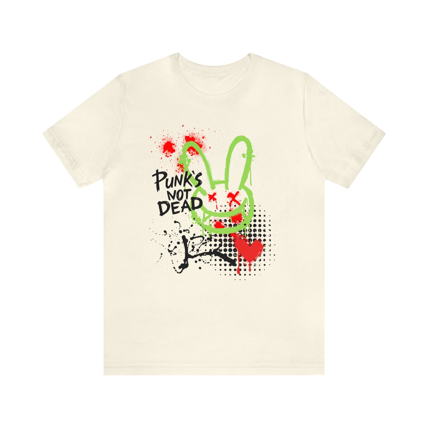 Punks not dead bunny Unisex Jersey Short Sleeve Tee