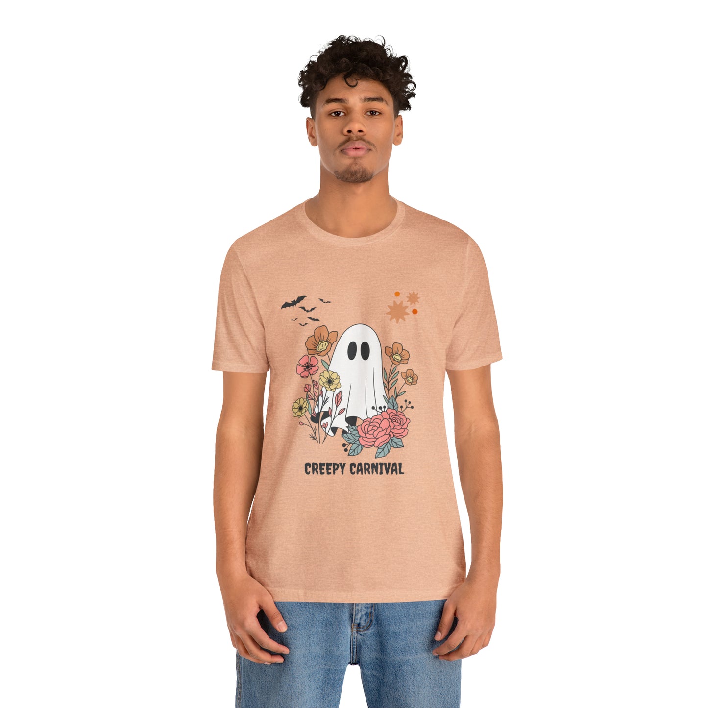 Halloween creepy carnival Unisex Jersey Short Sleeve Tee