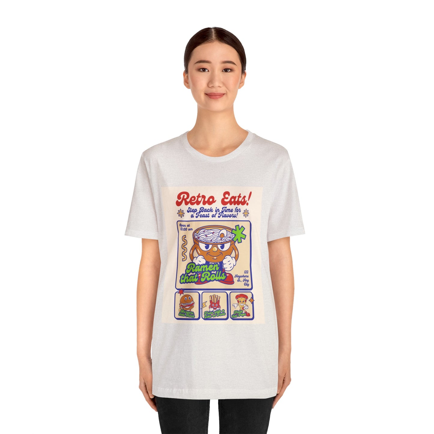 Retro eats Unisex Jersey Short Sleeve Tee