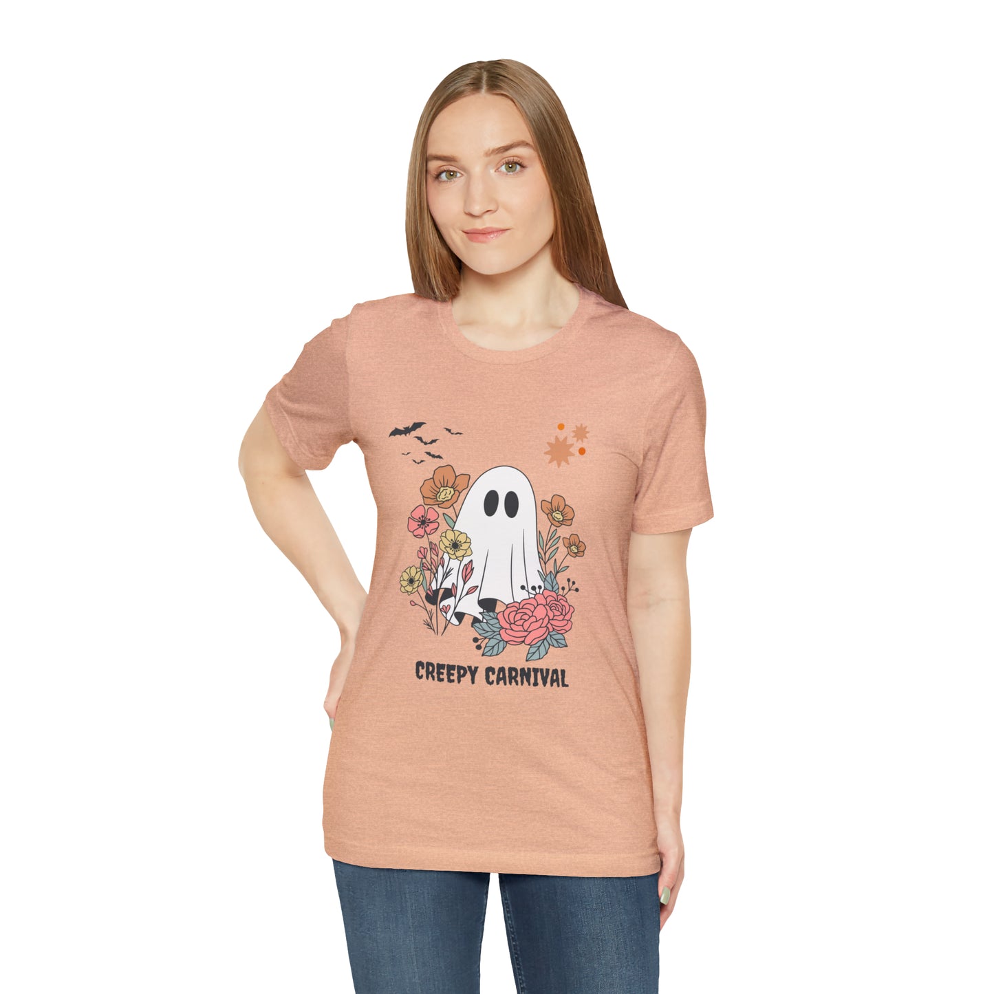 Halloween creepy carnival Unisex Jersey Short Sleeve Tee