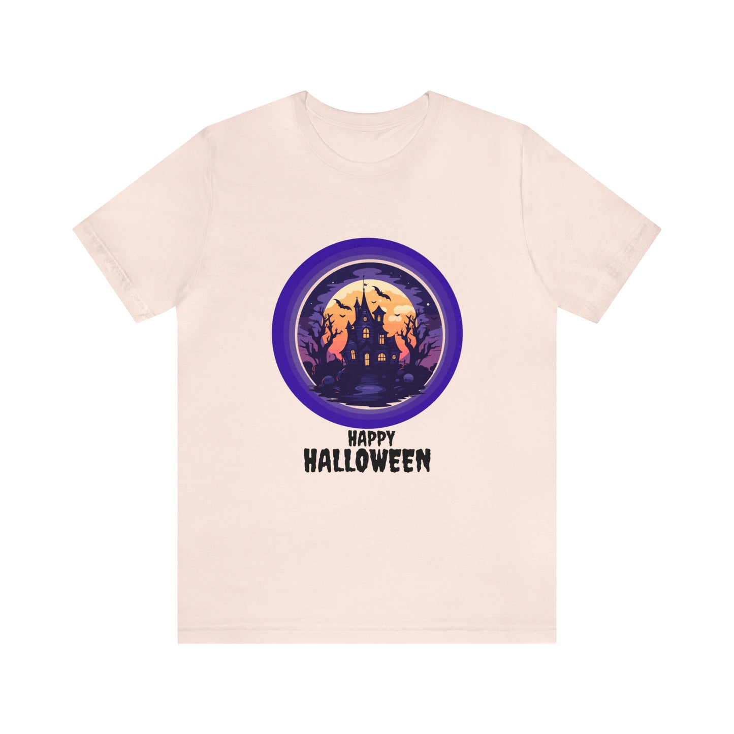 Halloween haunted house Unisex Jersey Short Sleeve Tee