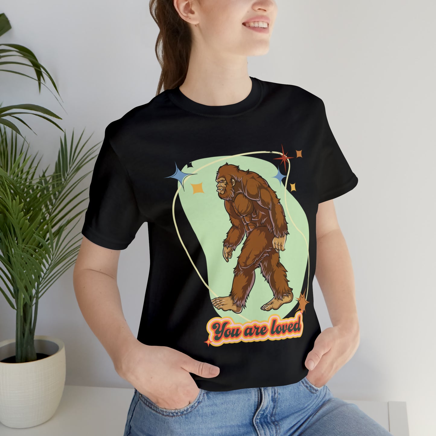 Bigfoot You are loved Unisex Jersey Short Sleeve Tee