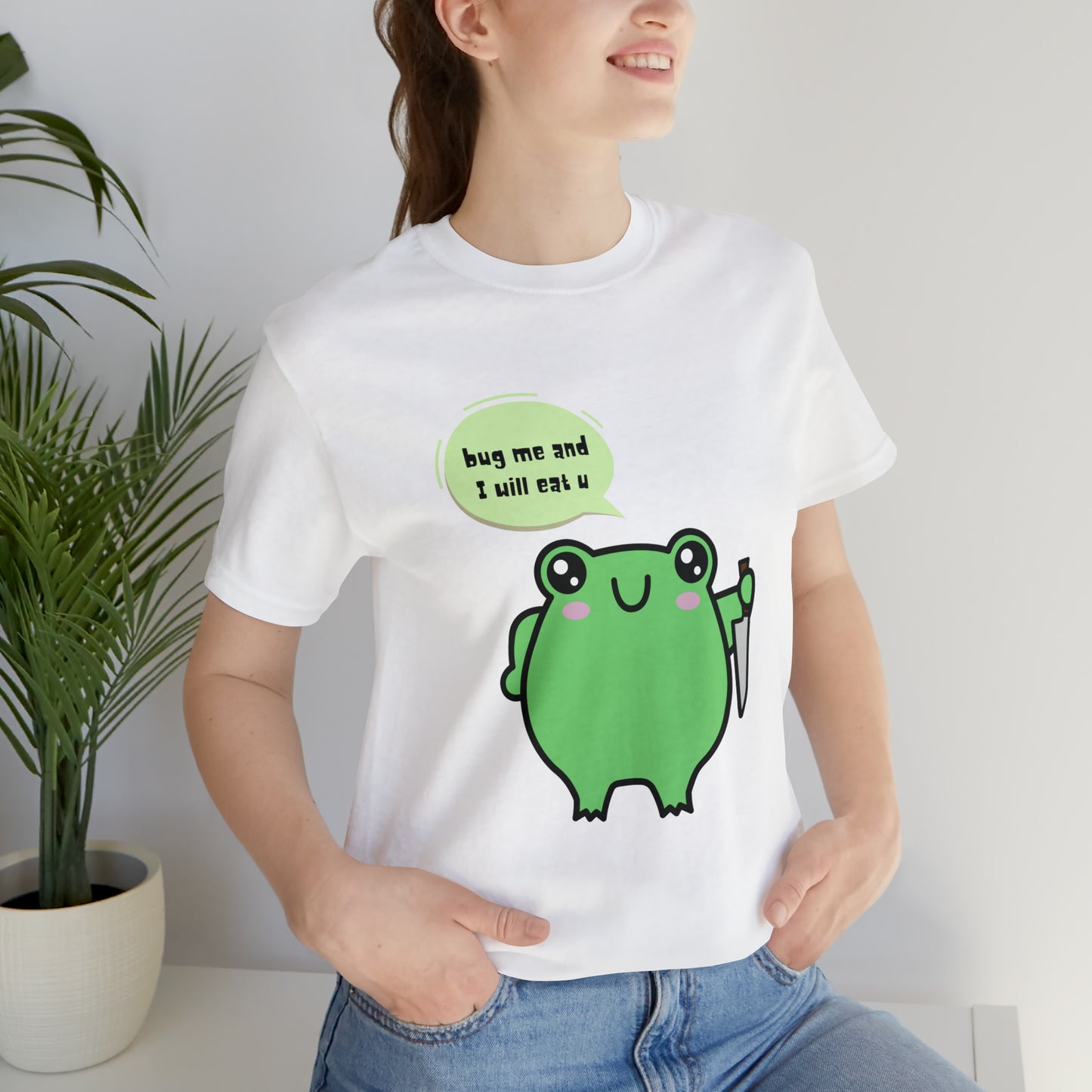 Frog kawaii cute Unisex Jersey Short Sleeve Tee