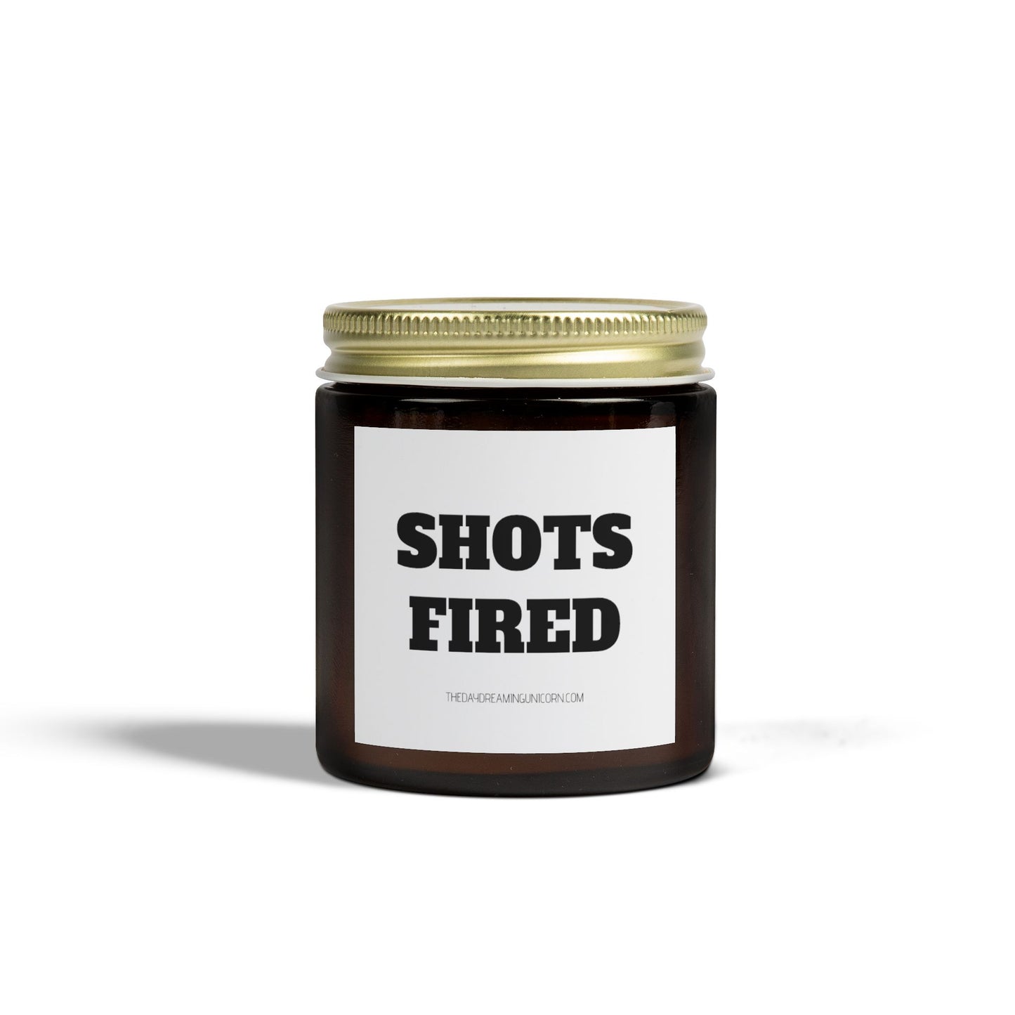 Shots fired Scented Coconut Apricot Candles (4oz, 9oz)