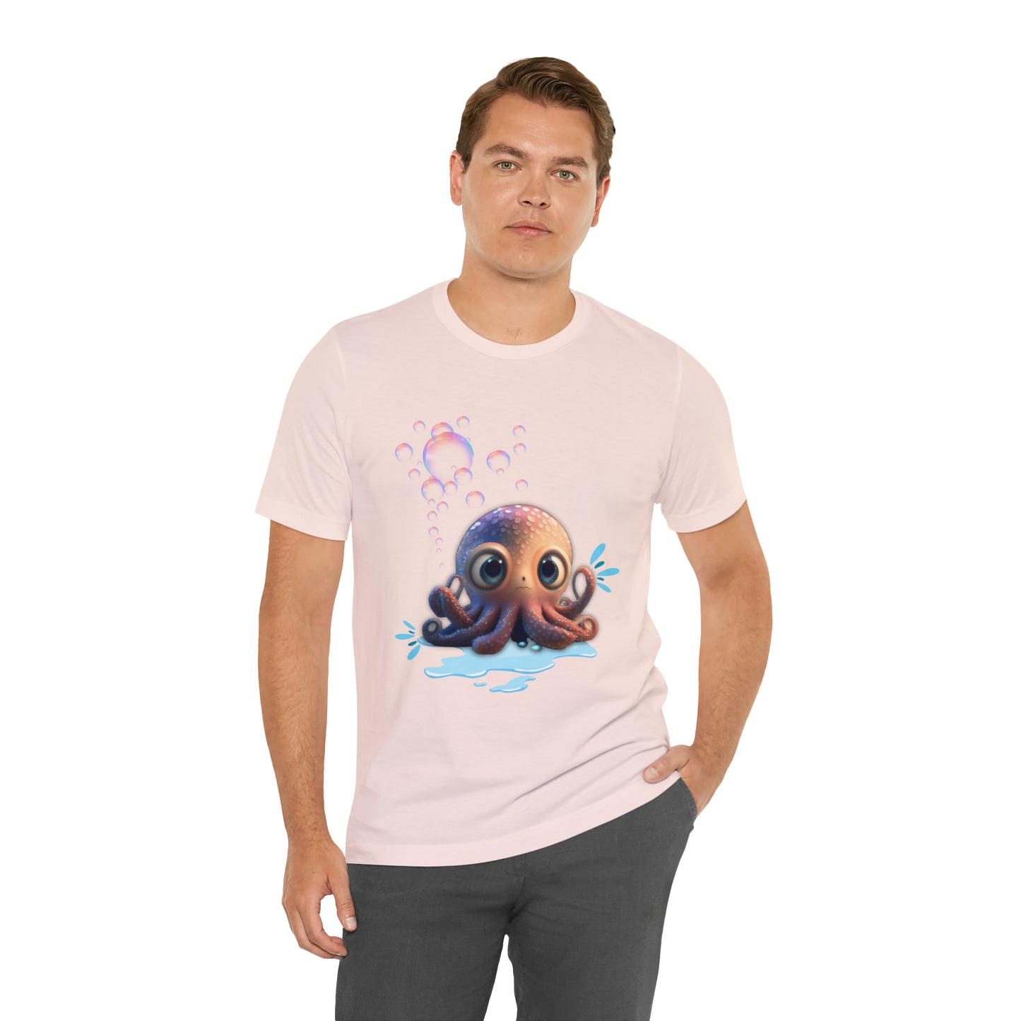 Kawaii Octopus Unisex Jersey Short Sleeve Tee