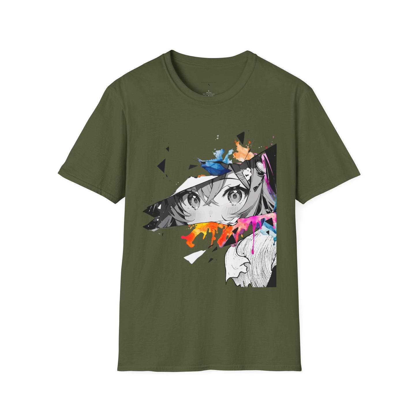 Anime girl Unisex Softstyle T-Shirt