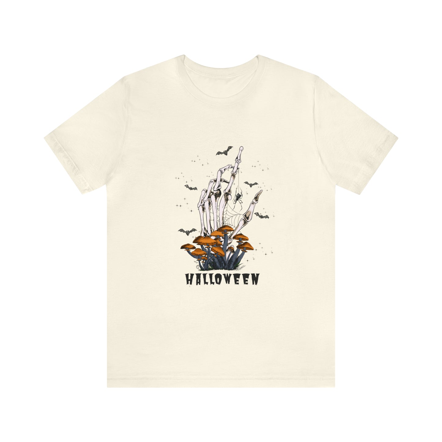 Halloween hand mushrooms Unisex Jersey Short Sleeve Tee