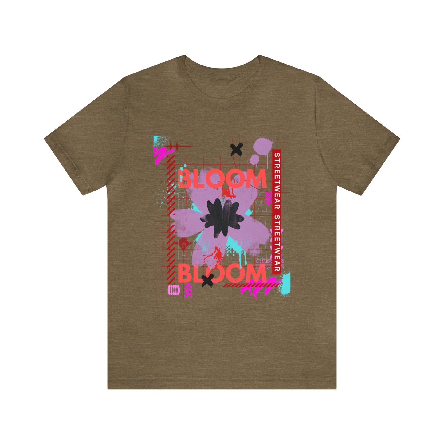 Bloom flower streetwear urban Unisex Jersey Short Sleeve Tee